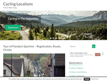 Tablet Screenshot of cyclinglocations.com